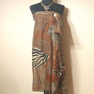 Estate Collection Tiger Print Scarf